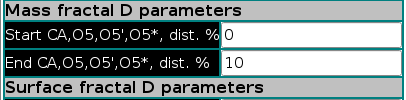 SOMO FD Mass additional parameters