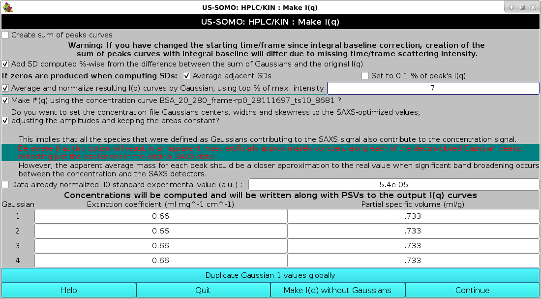 Somo-HPLC/KIN Make I(q)