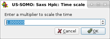 Somo-HPLC/KIN graphics concentration utility pop-up time scaling multiplier value