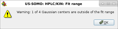 SOMO HPLC-SAXS Global Gaussians mode: fit range warning