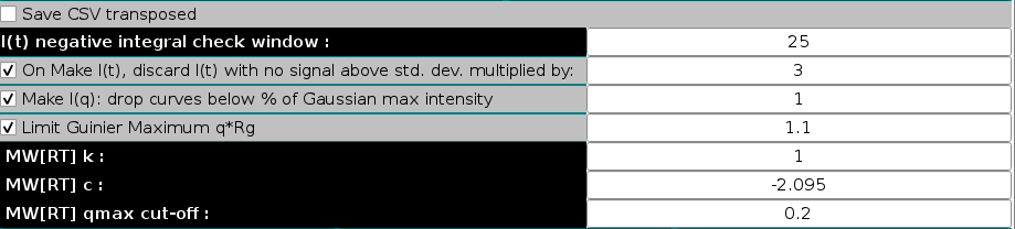 Somo-HPLC/KIN Options Miscellaneous Options section