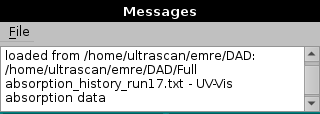 Somo-SAS UV-Vis module data loading message