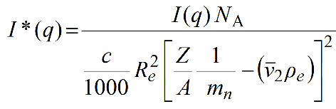 I*(q) calculation for SAXS