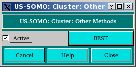 SOMO Cluster Other Options panel